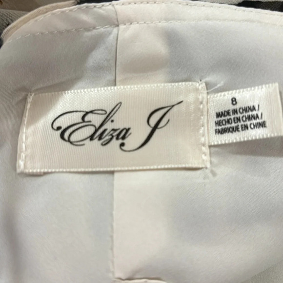 NWT Eliza J Tiered Chiffon Leopard Print High-Low Cocktail Dress - Picture 12 of 12